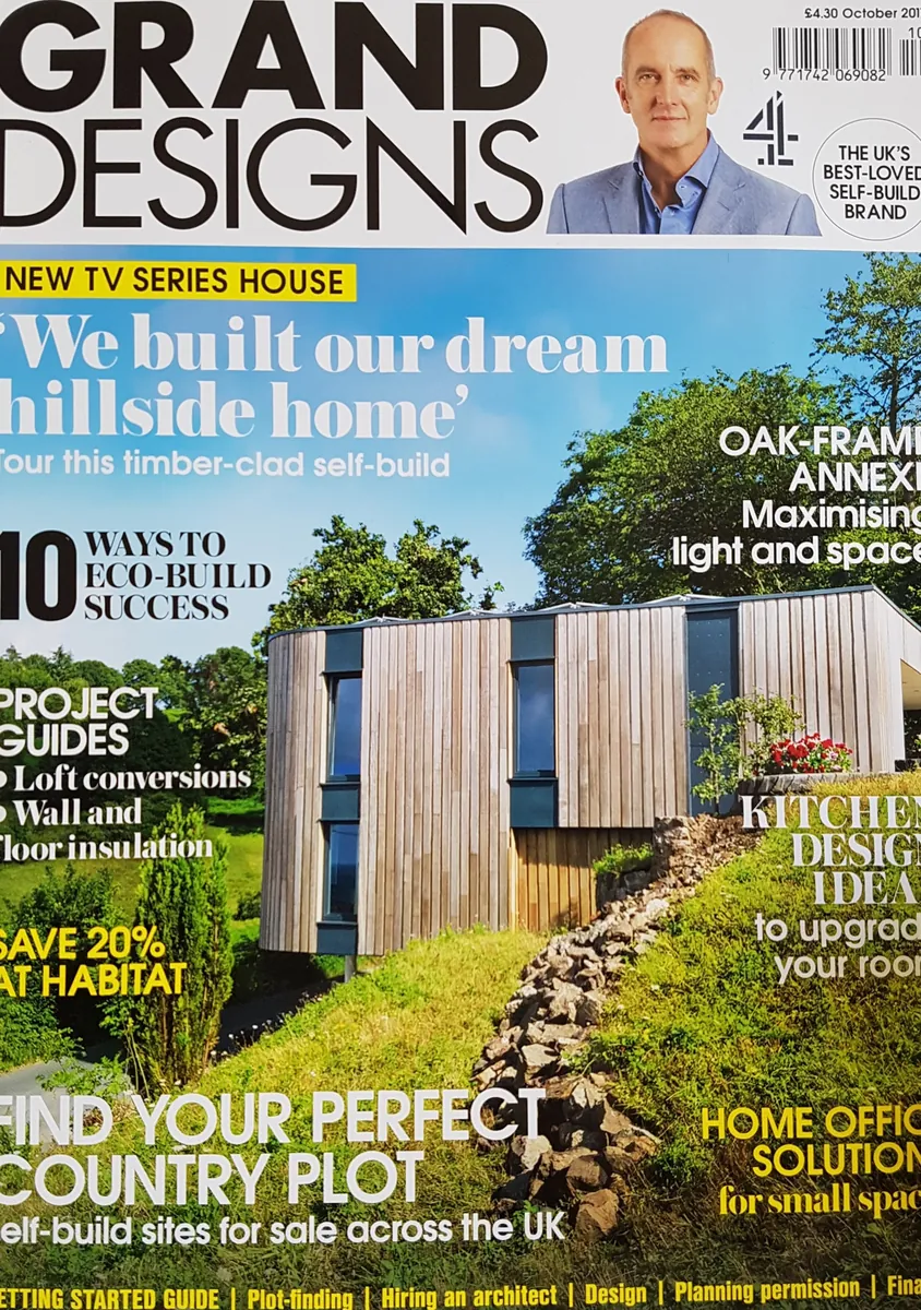 Grand Designs magazine cover featuring Endeavour